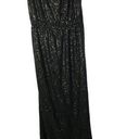 Tibi  Black Sequin Strapless Maxi Formal Gown M Photo 0