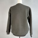 Tentree  Womens EcoLoft Boyfriend Crew Sweater S Small Green Teddy Bear Fleece Photo 3