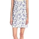 Kensie Blue White Floral Tassel Fringe Shift Dress Photo 0