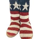 Muk Luks Venessa Stars Stripes Patriot Americana Slippers Shoes Womens Size 7/8 Photo 3