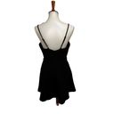 Lulus Lulu’s Mini Dress Bow Front Black Size Large Photo 2