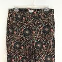 J.Crew  Printed Skimmer Pant Navy Blue Green Pink Floral Cotton Cropped Ankle 6 Photo 3