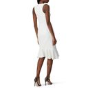 Cinq à Sept  Ruffle Angela Dress White Womens Size 6 Photo 13