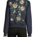 Bagatelle NEW  Faux-Suede Embroidered Bomber Jacket Photo 1