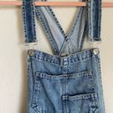 Free People  We The Free Denim Bib Cuffed Cottagecore Shortall/ Overalls Size XS Photo 5