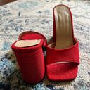 SheIn Red Mule Heels Photo 2