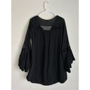 l*space L* Bloomfield Swim Cover Up Tunic Cotton Dress Black Size Large Beach Pool Photo 8