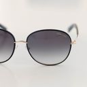 Tom Ford Black and Gold Georgia Sunglasses with Case Photo 2