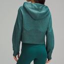 Lululemon  storm teal/silver scuba oversized half zipped hoodie spark size XS/S Photo 4