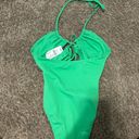 PacSun  LA Hearts Green Laurel Cutout Halter One Piece Swimsuit NWT Photo 5