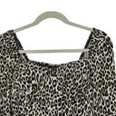 Sincerely Jules  Long Sleeve Cropped Leopard Print Top Built In Bra Sz Medium NEW Photo 3