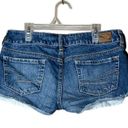 American Eagle Vintage Y2K  Gold Star Jean Shorts Size 4 Photo 3