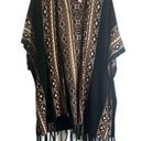 love on a hanger  Fringed Western Aztec Poncho Cardigan Size XS‎ Photo 0