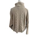 The Moon  & MADISON Beige Cable Knit Turtleneck Size Large Photo 3