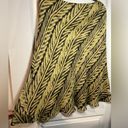 Ralph Lauren Vintage Lauren  Khaki Black Batik Tropical Palm Leaf Print Skirt Photo 3