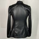 Guess  Black Shiny Open Front Blazer Jacket 0 Photo 2