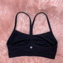 Lululemon  Black Flow Y Sports Bra Size 6 Photo 1