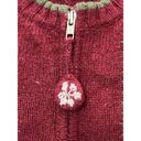 Croft & Barrow  Full Zip  Cardigan Christmas sweater M Snowman Wool Angora blend Photo 3