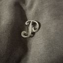 Carolee Silver Tone Clear Rhinestone Monogram Style Letter P Brooch Signed 1.3in Gray Photo 1