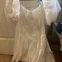 Cute Boutique Dress White Size L Photo 0