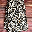 Cooper and Ella  Animal Print Long Puff Sleeve Blouse Top Cold Shoulder Ruffled. Photo 0