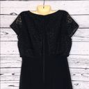 LC Lauren Conrad Lauren Conrad NWT Size 14 Black Tiered Embellished Floral Overlay Dress Photo 4