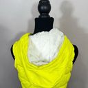 American Eagle Outfitters Women’s Down Puffer Yellow Zipped Hoodie Jacket M Photo 9