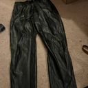 Bar III  black faux leather pants M Photo 5