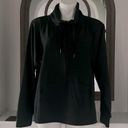 Natori Josie  Solstice Zip PopOver Mock Neck Top, Black Size XL New w/Tag Photo 4