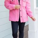 Pink Lily Pink Sherpa Shacket Photo 0