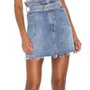 AGOLDE  90's Denim Mini Skirt High Waisted Blue Wash Women’s Size 24 Photo 2