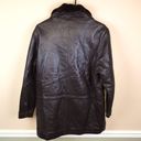 Marc New York  Women’s Dark Brown Leather Faux Trim Jacket Photo 11