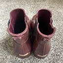 Hunter Maroon Short Rain Boots Size 8 Photo 5