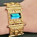 Givenchy Couture Crystal & Matte Gold Link Bracelet Photo 0