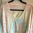 Spirit Jersey NWT  Las Vegas Sign Tie Dye Long Sleeve T Shirt Crew Womens Size L Photo 3