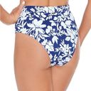 Raisin's  Juniors’ Party of One Tropics Bottoms High Waist Cheeky Blue White M NWT Photo 3