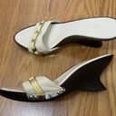 Salvatore Ferragamo  off white leather wedge sandals size US 7.5B Photo 3