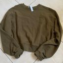 Victoria Beckham Reebok Cropped Crewneck Top Green Size L Photo 0