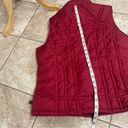 Woolrich  Down Quilted Puffer Vest Red/ Full Zip Women's medium
,  w/ Pockets Photo 1