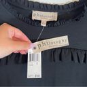 Philosophy NWT Nordstrom  Black long sleeve ruffle dress shift dress Size Small Photo 6