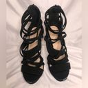 Charlotte Russe  Vintage Classic Y2K Black Strappy Heels Size 8 Photo 1