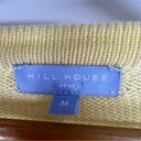 Hill House  Button Front Cardigan Sweater V-Neck Knitted Side Pocket Yellow M Photo 2