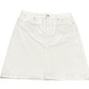 Talbots  white Jean Skirt Size 6 Photo 0