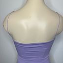 Naked Wardrobe  Women's XXS Got The Scoop Bodysuit Purple Thin Strap Thong NWT Photo 3