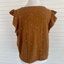 a.n.a  ruffle short sleeve top Size Large Photo 2