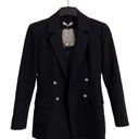 JustFab New  Basic Black Blazer With Extra Buttons Size S. Reg $72.95 Photo 0