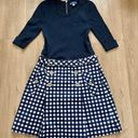 Burberry Blue Label Docking Dress Plaid Skirt Horse Embroidery Size 38 Photo 0