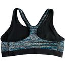 Nike  Pro Dri-Fit Women's Black and Blue  Racerback Sports Bra Size Medium Photo 4