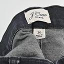 J.Crew  Womens Size 30 Black Wash 9 Toothpick Jeans Skinny Stretch Style H2651 Photo 6