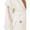 Apparis Kiera Faux Leather Trench Coat in Ivory Large Photo 11